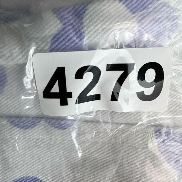 SHEIN Jeans Women’s L (10) White Purple High Rise Loose Baggy Floral Pants Retro - Picture 11 of 11